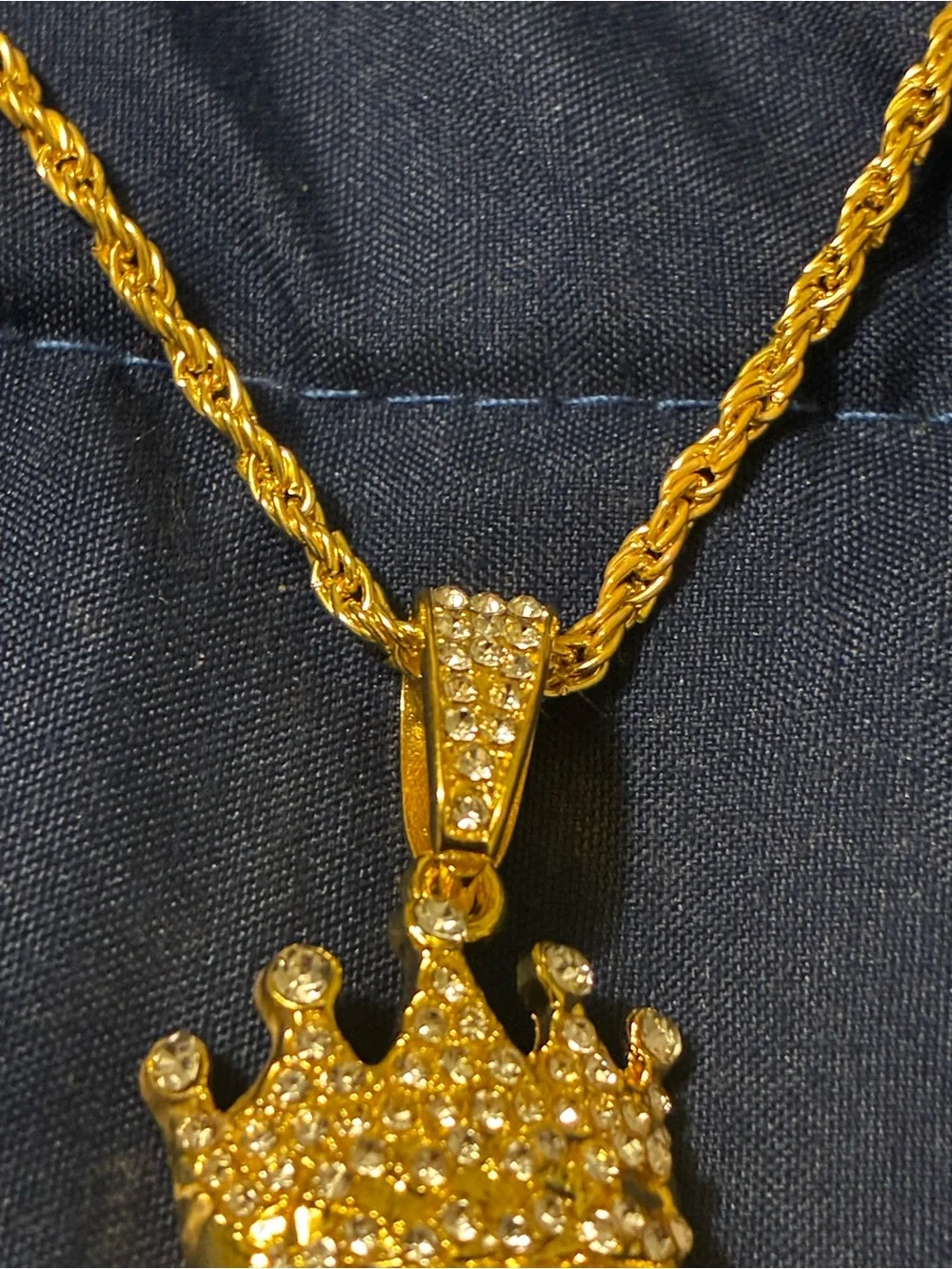 Gold-Tone Lion Pendant Necklace - Gold